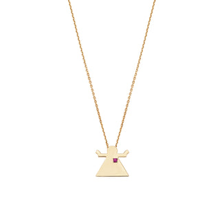 TANIT GOLD RUBY NECKLACE