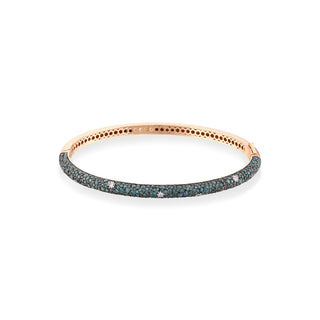 VENUS STAR GOLD BLUE DIAMOND BANGLE BRACELET