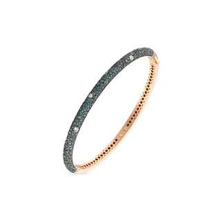 VENUS STAR GOLD BLUE DIAMOND BANGLE BRACELET