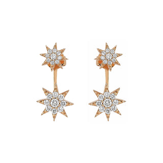 VENUS STAR GOLD DIAMOND EARRINGS