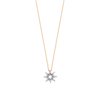 VENUS STAR GOLD DIAMOND NECKLACE