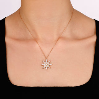 VENUS STAR GOLD DIAMOND NECKLACE