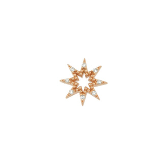 VENUS STAR GOLD DIAMOND SINGLE EARRING