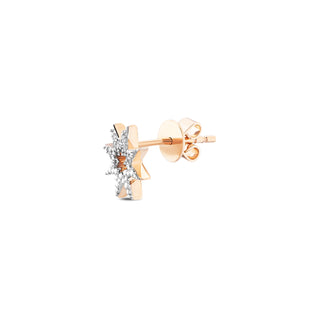 VENUS STAR GOLD DIAMOND SINGLE EARRING