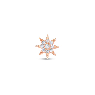 VENUS STAR GOLD DIAMOND SINGLE EARRING