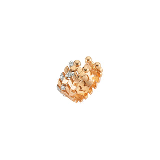 WHEAT GOLD DIAMOND EAR CUFF