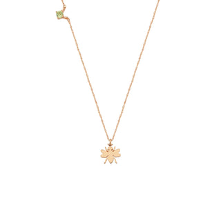 QUEEN BEE MELLONA GOLD PERIDOT NECKLACE