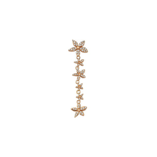 APPLE SEED TARA GOLD DIAMOND SINGLE EARRING