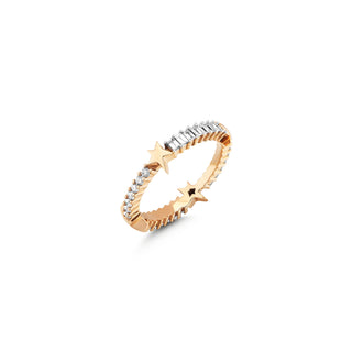 SIRIUS STAR 18K GOLD DIAMOND RING