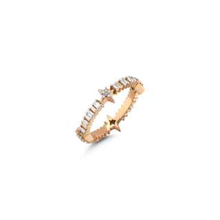 SIRIUS STAR 18K GOLD BAGUETTE DIAMOND RING