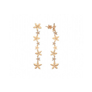 APPLE SEED GOLD DIAMOND EARRING Bee Goddess