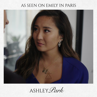 QUEEN BEE EVA GOLD DIAMOND EMERALD EAR CUFF