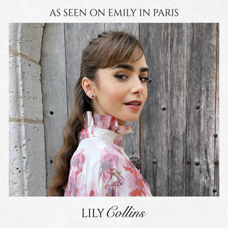 QUEEN BEE BELLA GOLD DIAMOND AMETHYST SINGLE EARRING