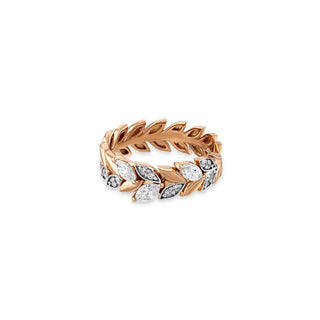 WHEAT 18K GOLD DIAMOND RING