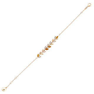 WHEAT GOLD DIAMOND CITRINE BRACELET