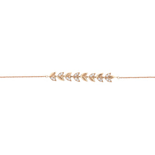 WHEAT GOLD DIAMOND BRACELET