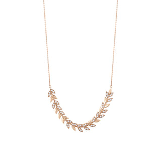 WHEAT GOLD DIAMOND NECKLACE
