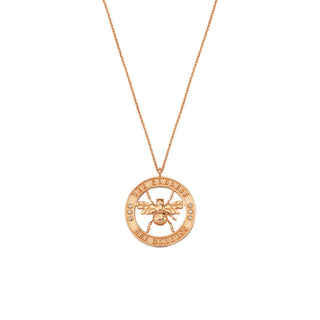 BEE COIN GOLD NECKLACE Bee Goddess