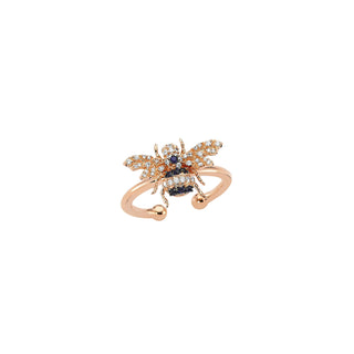 BEE GOLD DIAMOND RING Bee Goddess