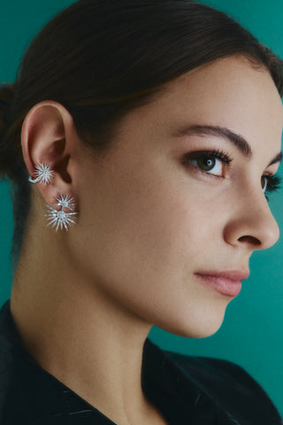 JARDIN STAR GOLD DIAMOND EARRINGS