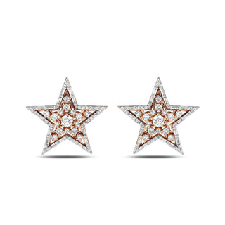 SIRIUS STAR 18K GOLD DIAMOND EARRINGS