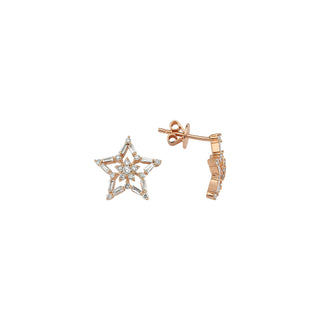 SIRIUS STAR 18K GOLD DIAMOND EARRINGS