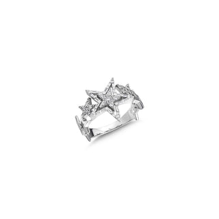 SIRIUS STAR WHITE GOLD DIAMOND RING