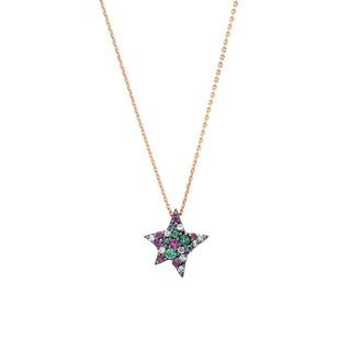 SIRIUS STAR 18K GOLD DIAMOND NECKLACE