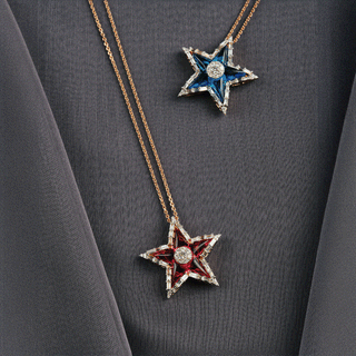 SIRIUS STAR GOLD DIAMOND NECKLACE