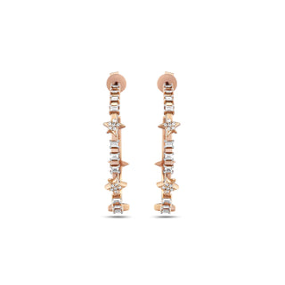 SIRIUS STAR 18K GOLD DIAMOND EARRINGS