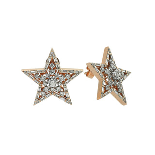 SIRIUS STAR GOLD DIAMOND EARRINGS