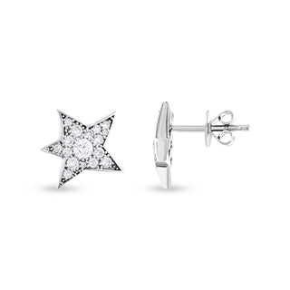 SIRIUS STAR GOLD DIAMOND EARRING