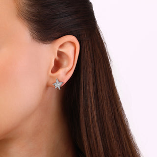 SIRIUS STAR GOLD DIAMOND EARRING