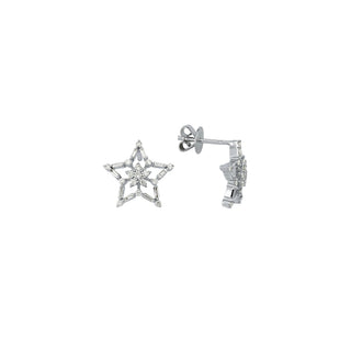 SIRIUS WHITE BAGUETTE DIAMOND EARRING