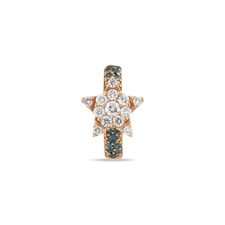 SIRIUS STAR PAVÉ BLUE DIAMOND EAR CUFF