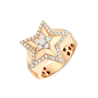 SIRIUS STAR PAVÊ GOLD DIAMOND RING