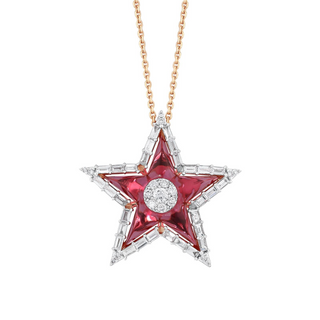 SIRIUS STAR GOLD DIAMOND NECKLACE