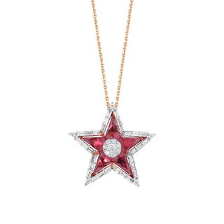 SIRIUS STAR GOLD DIAMOND NECKLACE