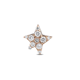 SIRIUS STAR GOLD DIAMOND SINGLE SMALL EARRING