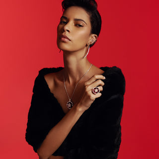 SIRIUS STAR GOLD DIAMOND SINGLE  EARRING