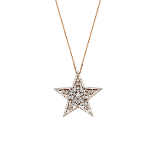 SIRIUS STAR GOLD DIAMOND NECKLACE