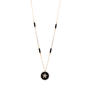 SIRIUS STAR GOLD DIAMOND CHAIN STATEMENT NECKLACE