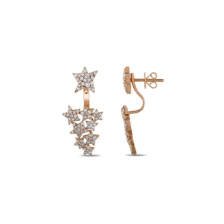 SIRIUS STAR GOLD DIAMOND EARRINGS