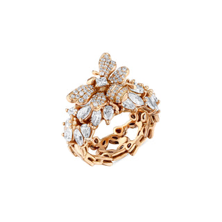 QUEEN BEE ARTEMIS 18K GOLD DIAMOND RING