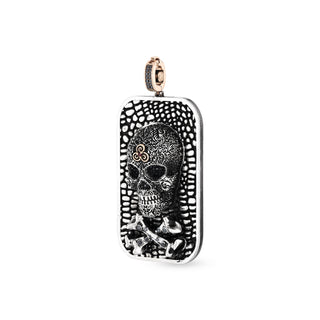 KALI GOLD & SILVER BLACK DIAMOND PENDANT