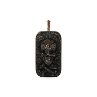 KALI GOLD & SILVER BLACK DIAMOND PENDANT