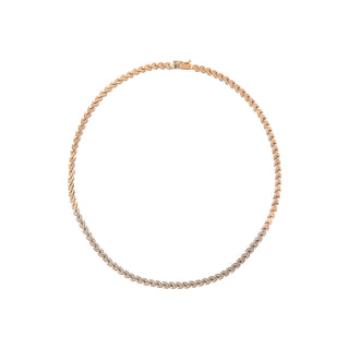 WHEAT 18K GOLD DIAMOND CHOKER