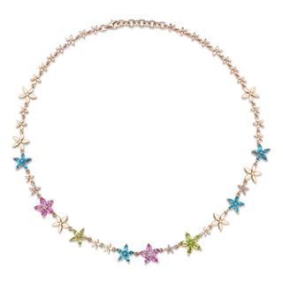 APPLE SEED ALLURE GOLD DIAMOND CHOKER NECKLACE