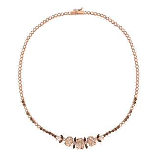 HONEYCOMB ARINNA GOLD DIAMOND MORGANITE CHOKER