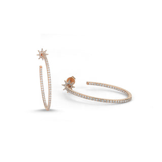 VENUS STAR GOLD DIAMOND EARRINGS